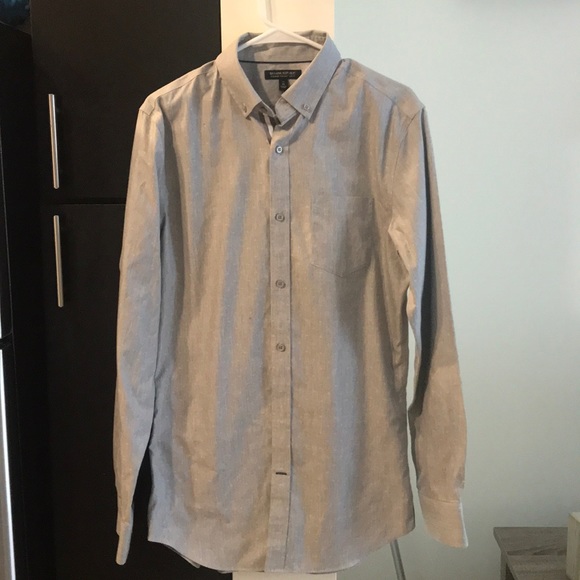 Men’s Banana Republic Gray Oxford - Picture 3 of 4